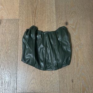 Pretty little thing cargo army green corset top